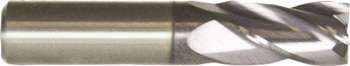 Cleveland - 3/8 in Dia. Carbide End Mill - 4 Flute - 4 in Length - C81881