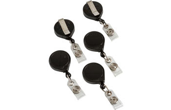 Picture of Brady 69740 Black Retractable Badge Holder (Main product image)