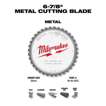 Milwaukee Circular Saw Blade 48-40-4225 - 6 7/8 in Diameter - Carbide