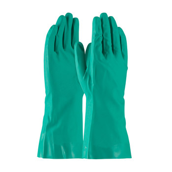 Picture of PIP Assurance 50-N150G Green Medium Nitrile Unsupported Chemical-Resistant Gloves (Main product image)