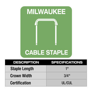 Milwaukee M12 Cable Stapler 2448-20 - 4.6 lb
