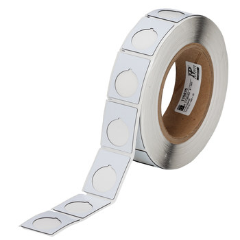 Picture of Brady White Polyester Thermal Transfer THTEP167-593-.25 Die-Cut Thermal Transfer Printer Label Roll (Main product image)