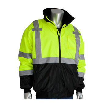 Picture of PIP Black/Yellow 4XL Polyester Cold Condition Jacket (Main product image)