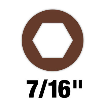 Milwaukee HollowCore 7/16 in 48-22-2555 Nut Driver - Forged Steel - 7.20 in - 67096