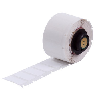 Picture of Brady White Polyester Thermal Transfer PTL-17-489 Die-Cut Thermal Transfer Printer Label Roll (Main product image)