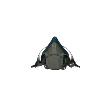 3M 6500 Series Rugged Comfort 6503 Gray/Teal Large Nylon/Silicone Half Mask Facepiece Respirator