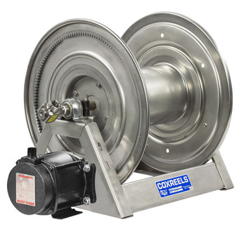 Picture of Coxreels 1125-4-200-ED-SP 1125-SS Series 300 ft Unpolished Stainless Steel Stainless Steel Hose Reel (Main product image)