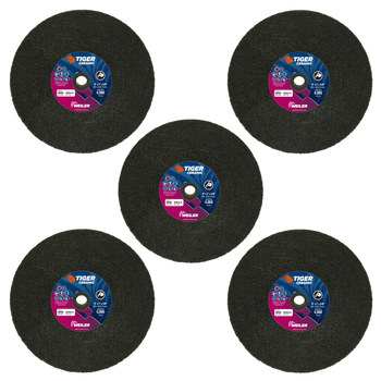 Weiler Tiger Ceramic Portable Snagging Wheel 68402 - Type 1 (Straight) - 8 in - Ceramic - 16 - R