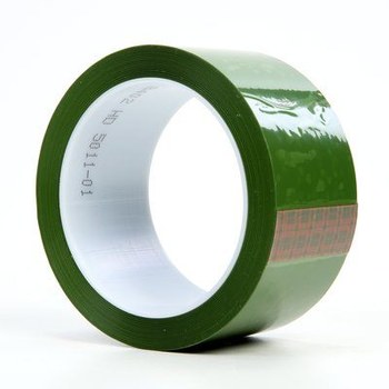 3M 8402 Green Polyester Masking Tape - 2 in Width x 72 yd Length