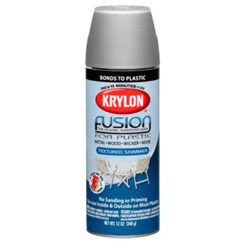 Krylon Fusion For Plastic Paint K02521000, Textured Graphite, 16 oz ...