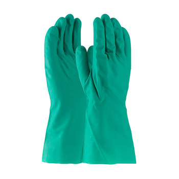 Picture of PIP Assurance 50-N110G Green Large Nitrile Unsupported Chemical-Resistant Gloves (Main product image)