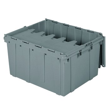 Attached Lid Containers  Heavy-Duty Plastic Totes