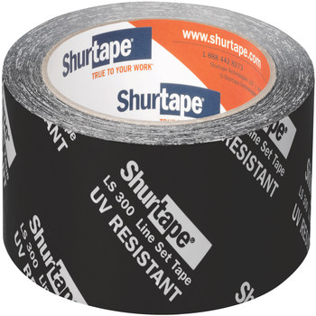Shurtape LS 300 Black Line Set Tape - 48 mm Width x 55 m Length - 2.85 mil Thick - SHURTAPE 102666
