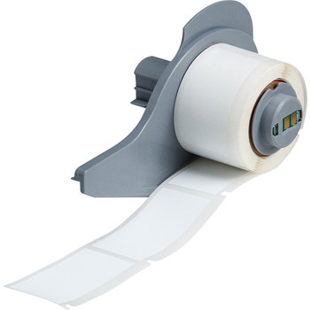 Picture of Brady White Tamper-Evident Vinyl Thermal Transfer M71-20-351 Die-Cut Thermal Transfer Printer Label Roll (Main product image)