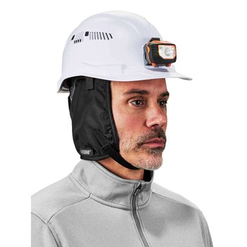 Ergodyne N-Ferno 6840 Black Universal Polyester Cold Weather Head Liner - Hook & Loop - 720476-16840
