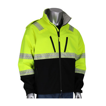 Picture of PIP Lime Yellow Large Polyester Rain Jacket (Main product image)