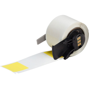 Picture of Brady Yellow, Clear Polyester Thermal Transfer M6-75-461-YL Self-Laminating Cryogenic Labels (Main product image)