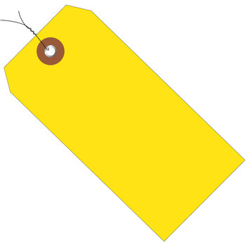 Picture of Shipping Supply Yellow Vinyl 12762 Plastic Tags (Main product image)