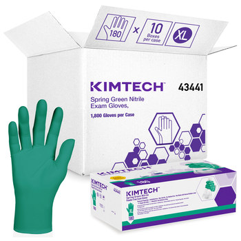 Kimtech Disposable Gloves 43441, Size XL, Spring Green | RSHughes.com