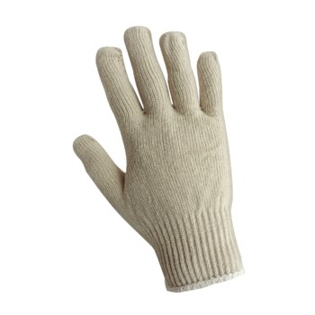 Global Glove White Women's Cotton/Polyester Work & General Purpose Gloves - S55-W