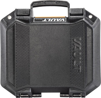 Pelican Vault V100 Protective Hard Case, Polyethylene, Polyurethane Foam Padding, 12.28 in x 12.03 in - 16031