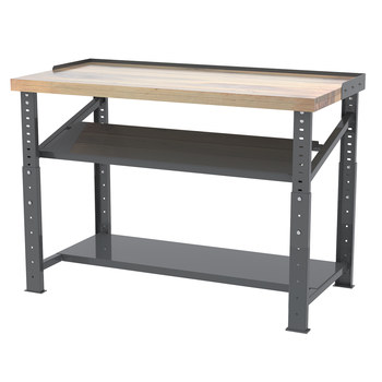 Picture of Akro-Mils RHWB3060GA RHWB Adjustable Gray Powder Coated 12 ga Adjustable Height Work Bench (Main product image)