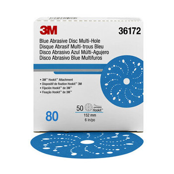 3M Hookit 321U Hook & Loop Disc 36172 - Ceramic Aluminum Oxide - 6 in - P80