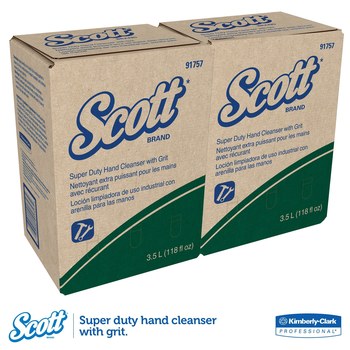 Scott Super Duty Polymer Beaded Hand Cleanser - Liquid 3.5 L Box - 91757