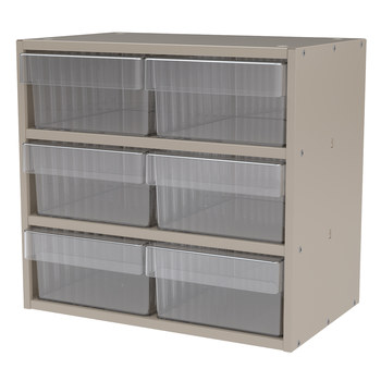 Picture of Akro-Mils AD1811P82 Akrodrawers 60 lb Putty Powder Coated, Textured Stackable Super Modular Cabinet (Main product image)