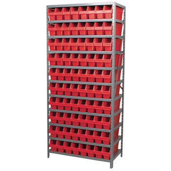 Akro-Mils Shelfmax AS1879048 Fixed Shelving System AS1879048, Steel, 11 ...