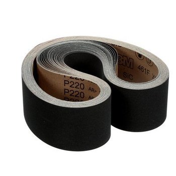 3M 461F Sanding Belt 47193 - 4 in x 54 in - Silicon Carbide - P220 - Very Fine