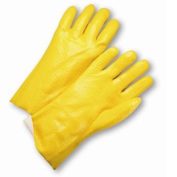 Picture of West Chester J1027RY Yellow Large Jersey Full Fingered Work Gloves (Main product image)