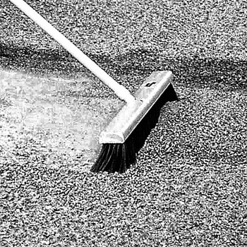 Weiler 421 Push Broom Head - 18 in - Tampico, Steel - Black - 42134
