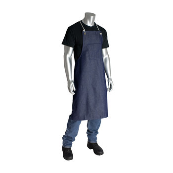 Picture of PIP 200-011 Blue Universal Denim Reusable Apron (Main product image)