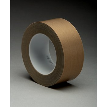 3M 70006299443 5151 Brown Slick Surface Tape - 2 Width x 36 yd Length -  3.5 mil Thick - pack of 24