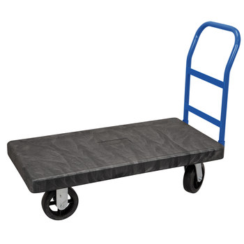 Picture of Akro-Mils U90182A1412 Ultra/Deck 3000 lbs Powder Coated HDPE Structural Foam Platform Truck (Main product image)