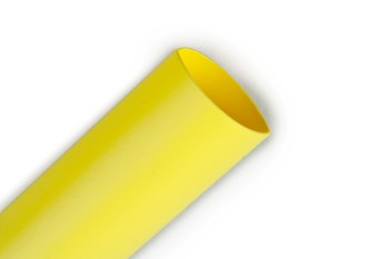 3M FP-301 Yellow Polyolefin Heat Shrink Thin-Wall Tubing - 100 ft Length - 2:1 Shrink Ratio - +212 F Shrink Temp - 08516