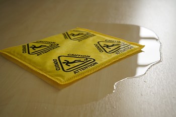 Picture of Meltblown Technologies Osmo Thirsty Pad Pro Pack Yellow w/Black Caution Sign Polypropylene/Cellulose/SAP 126 gal Absorbent Pad (Main product image)