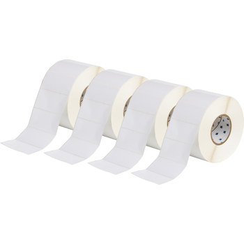 Picture of Brady Bradybondz White Polyester Thermal Transfer XTHT-55-8423-3 Die-Cut Thermal Transfer Printer Label Roll (Main product image)
