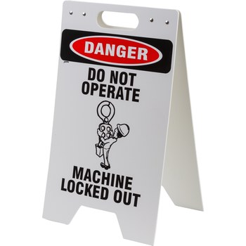 Picture of Brady Prinzing Polyethylene Lockout Sign (Main product image)