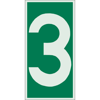 Picture of Brady Bradyglo B-324 Polyester Rectangle Green IMO Evaluation Number Sign part number 59303 (Main product image)