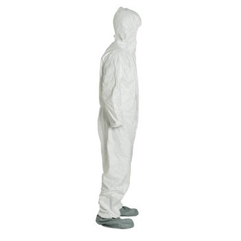 DuPont Coveralls TY122S TY122SWHLG0006G1 - Size Large - White