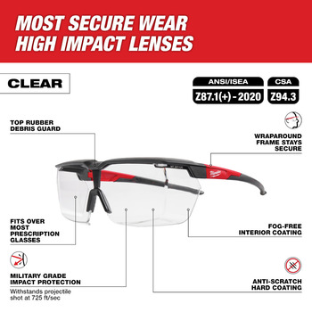 Milwaukee Over The Glass (OTG) Safety Glasses 48-73-2070 - 66190