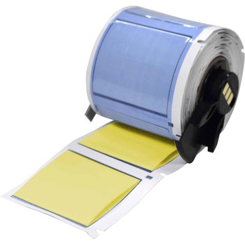 Picture of Brady PermaSleeve Yellow Polyolefin Thermal Transfer M6-1000-175-342-YL Heat Shrink Wire & Cable Labels (Main product image)