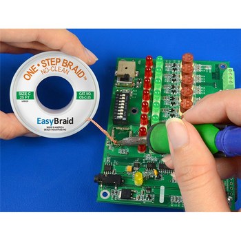 EasyBraid OS-C-25 Desoldering Braid - 0.075 in x 25 ft