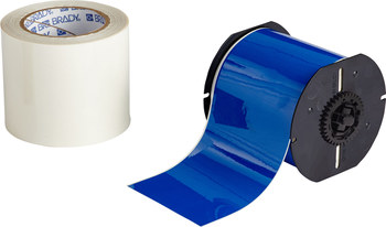 Picture of Brady ToughStripe Gloss Blue Indoor Polyester Thermal Transfer B30C-4000-483BL-KT Printable Floor Marking Tape with Overlaminate (Main product image)