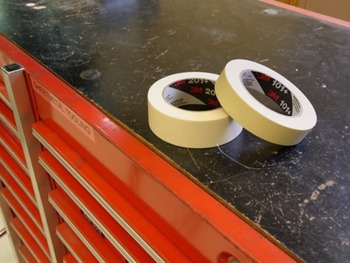 3M 201+ General Use Masking Tape - 1490 mm (59 in) Width x 55 m Length - 64745