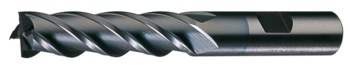 Cleveland End Mill C32037 - 5/8 in - High-Performance High-Speed Steel (HSS-E PM) - 4 Flute - 5/8 in Straight w/ Weldon Flats Shank