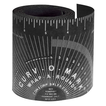 Jackson Safety Curve-O-Mark Black Medium Wrap-A-Around Ruler - 14752