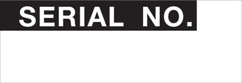 Picture of Brady Black on White Write-On Aluminum Foil WOAF-34-VP Inventory Control & Identification Label (Main product image)